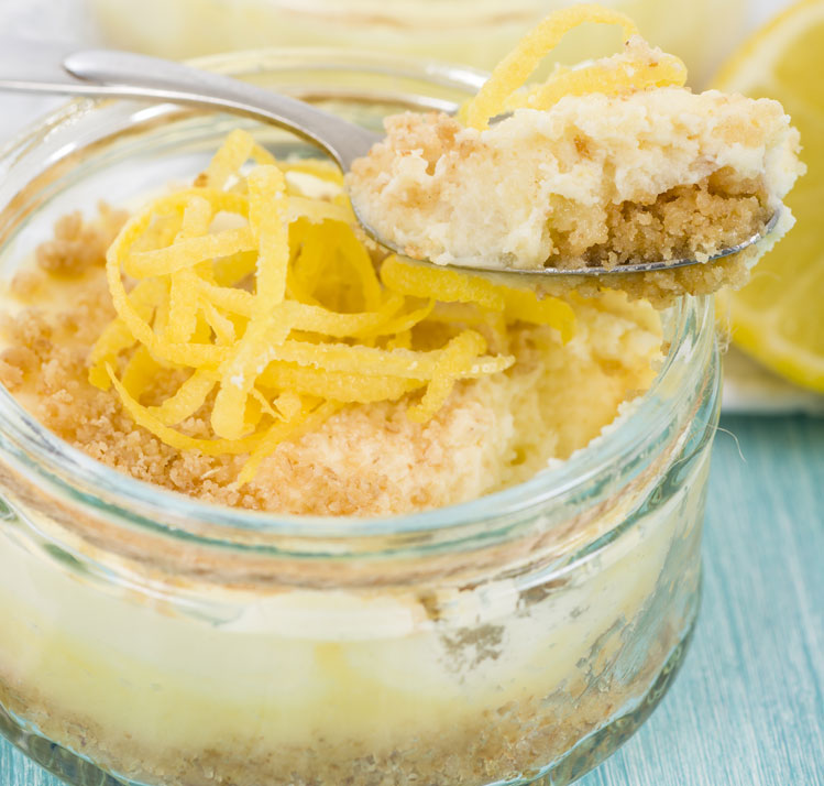 Lemon Cheesecake Jars
