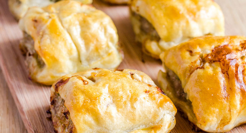 Gluten Free Chorizo & Apple Rolls