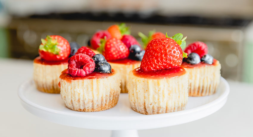 Mini summer cheesecake