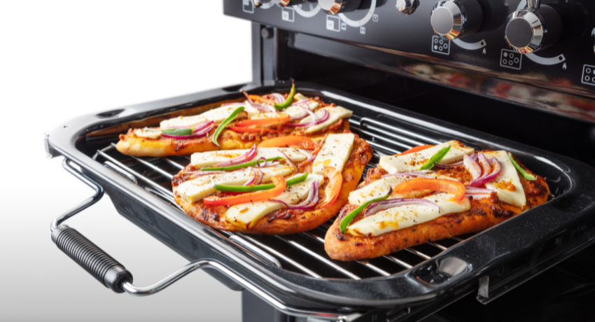 Grill with flatbreads