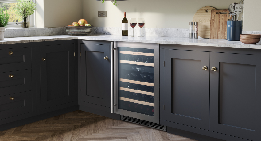 Rangemaster Wine Cabinet 60cm in Stainless Steel