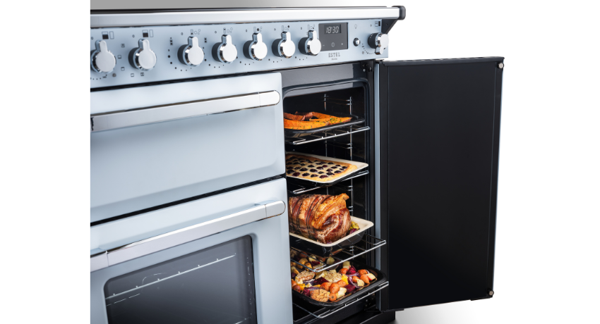 90cm Estel Cooker tall oven