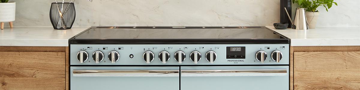 Rangemaster Professional Deluxe 110 in Misty Blue