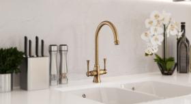 Estuary tap in brushed brass