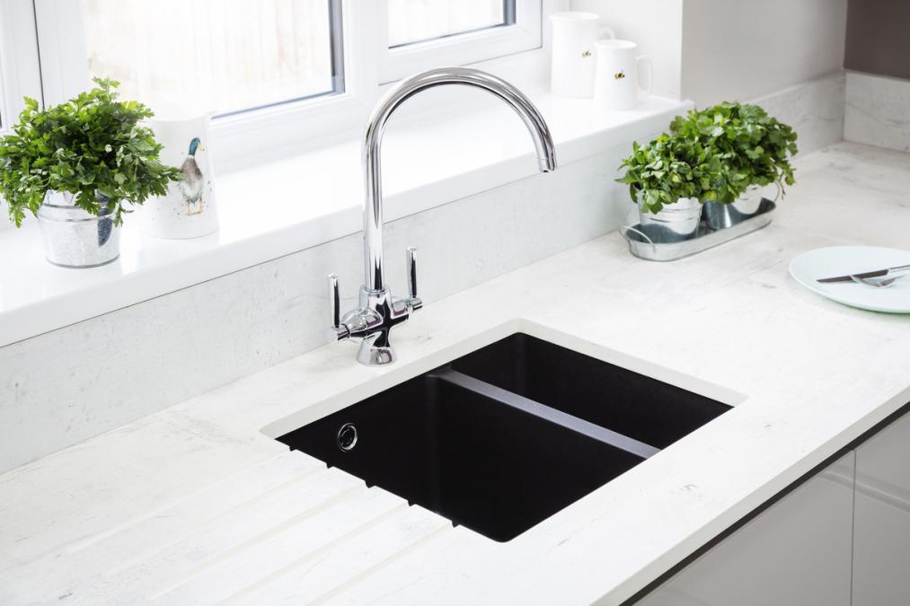 White Black Grey Rangemaster Paragon Granite Kitchen Sink 1.0/1.5/2.0 Bowl 