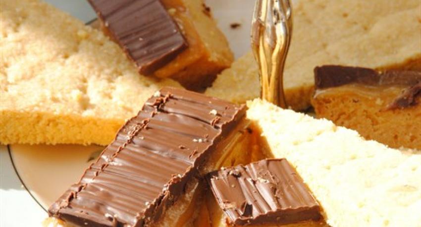 Shortbread with a Malty Millionaire option