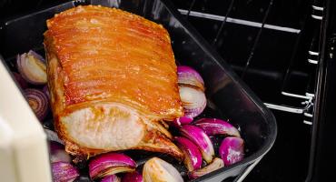 Roast Pork with Red Onions