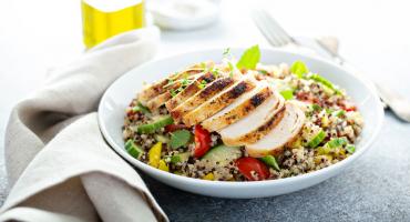 Chicken with Quinoa and Tahini Dressing