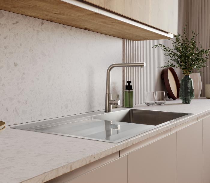 Cosmo sink with drainer